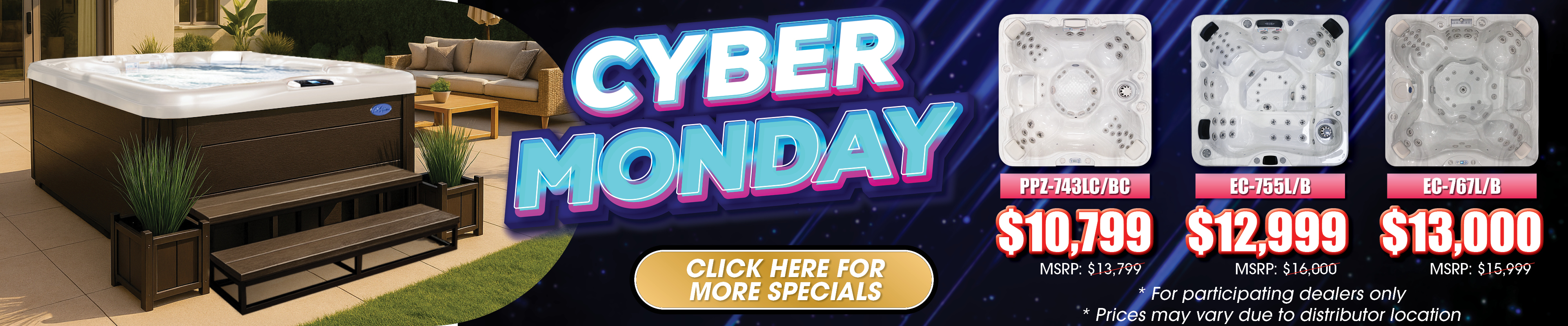 Calspas hot tub being used in a family setting - Fort McMurray